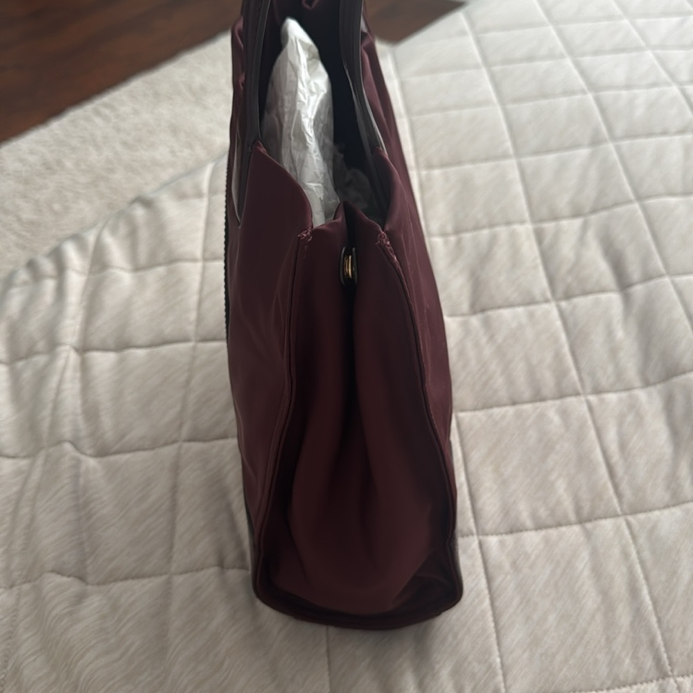 Tory Burch Burgundy and Brown Tote - Picture 3 of 5